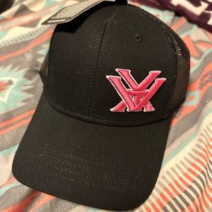 Vortex Mesh Snap Back Hat w/ Pink Logo